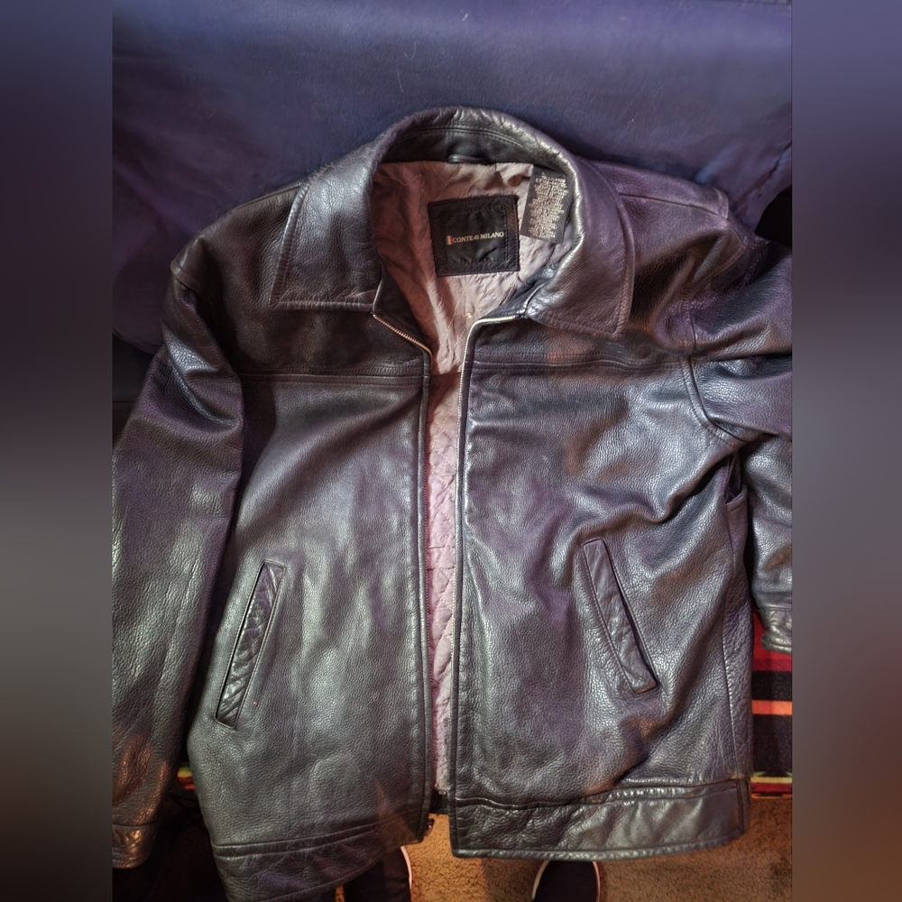 Mens leather jacket
